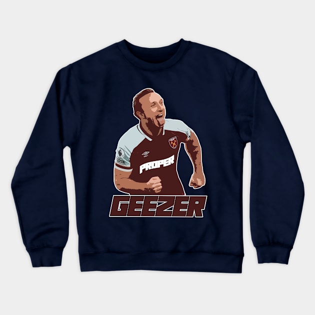 Eastend Cockney Guv'nor - Mark Noble - PROPER GEEZER Crewneck Sweatshirt by OG Ballers